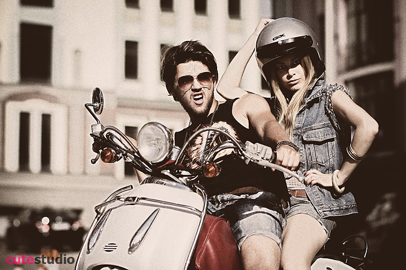 Bikers | bike, rocker, jeans clothing, street