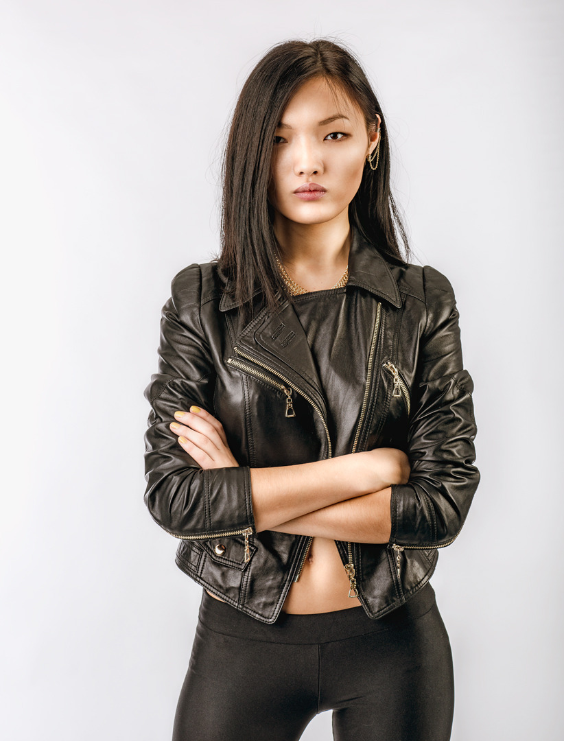 Chinese girl | photo shoot, chibese girl, leather, room